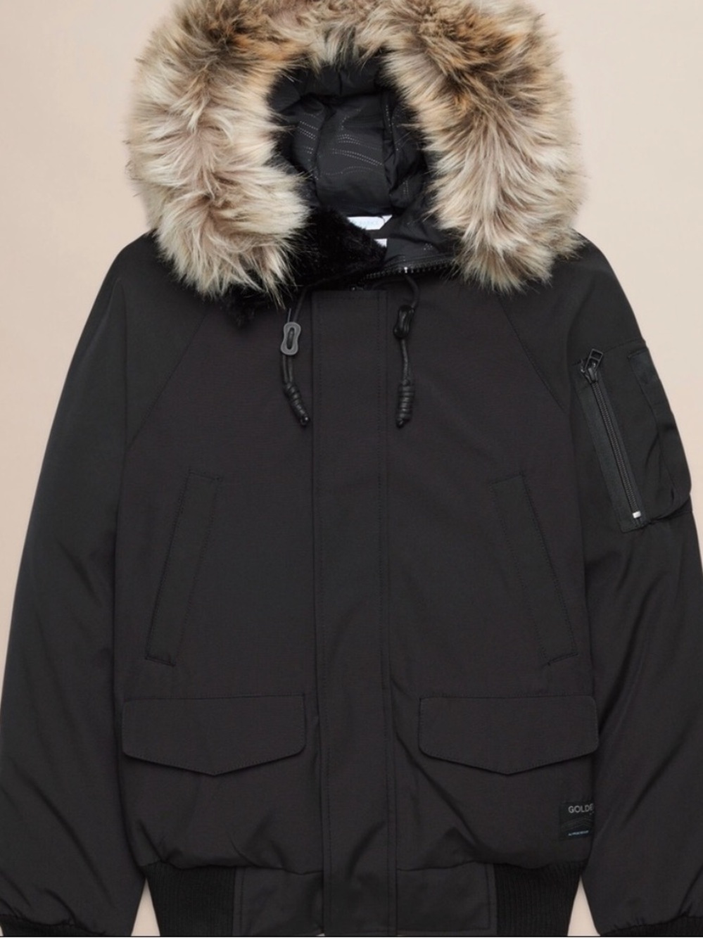Aritzia Golden by TNA Denali Parka Jacket Snow Ski Coat Goose Down Size Large